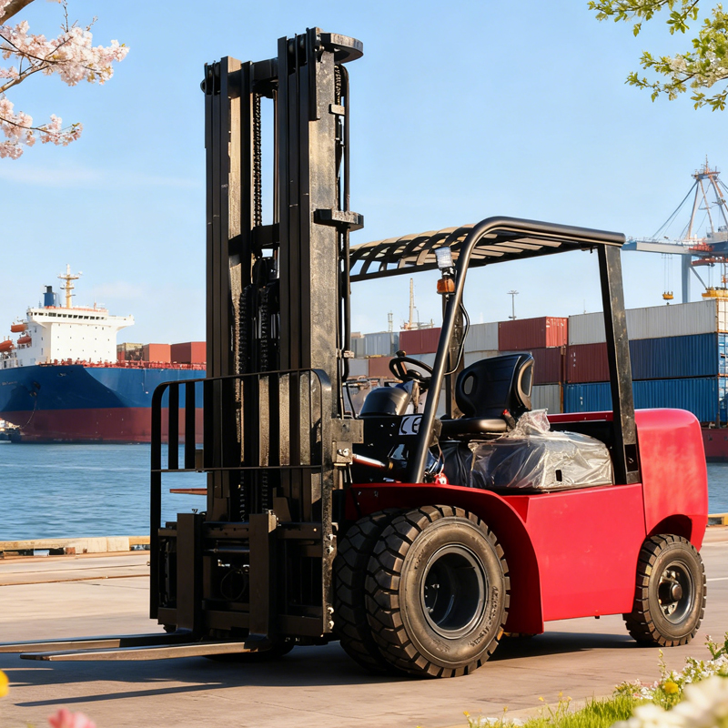 Heavy Duty 8 Ton Diesel Forkli - Heavy Equipment Lift ulasan dan harga
