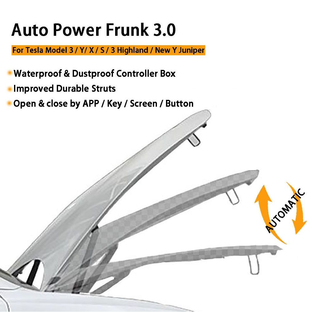 Auto Power Frunk 3.0 for Tesla - Heavy Equipment Lift ulasan dan harga